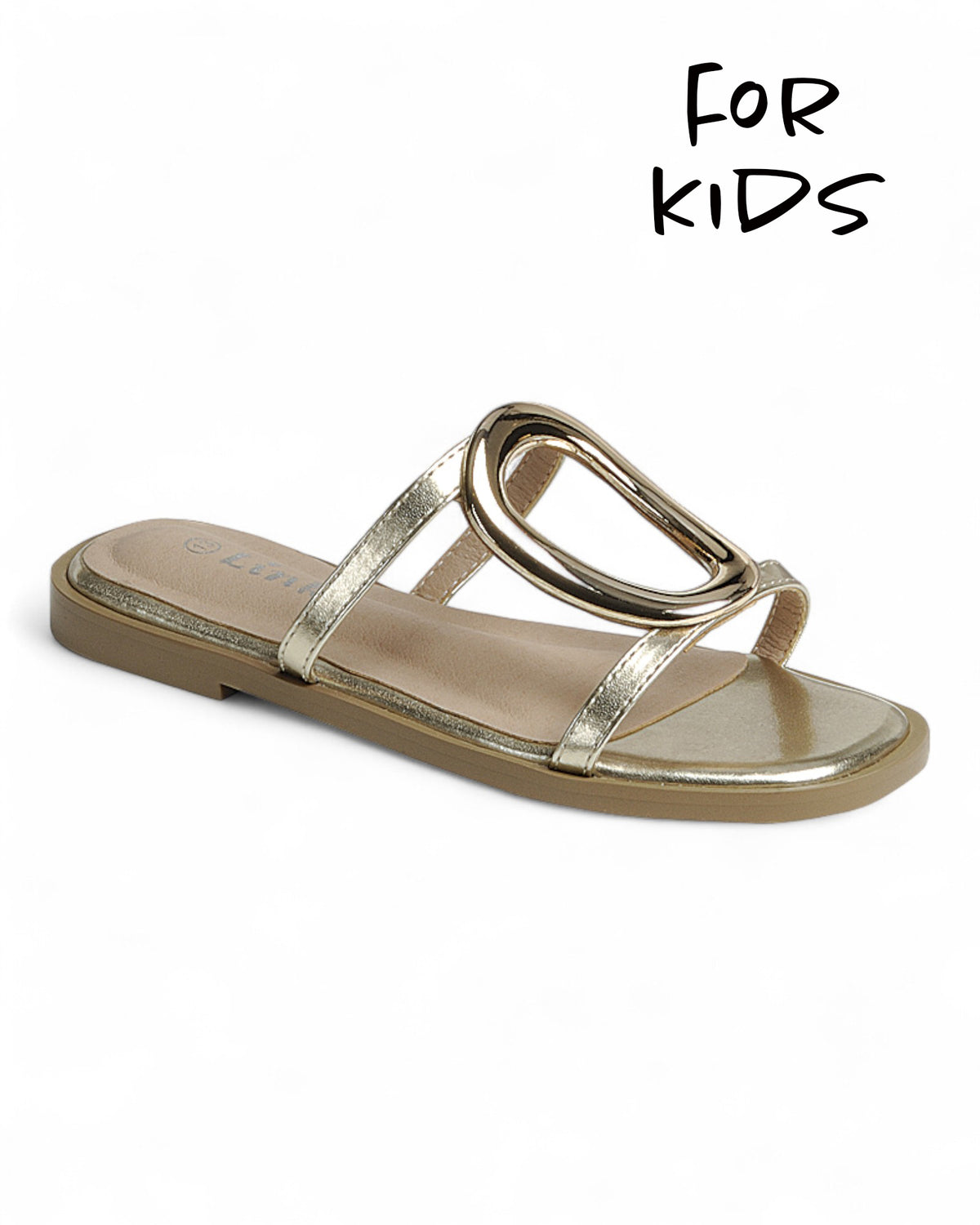 Kids Flip Flop Sandal Shoes FL-METAL-03K