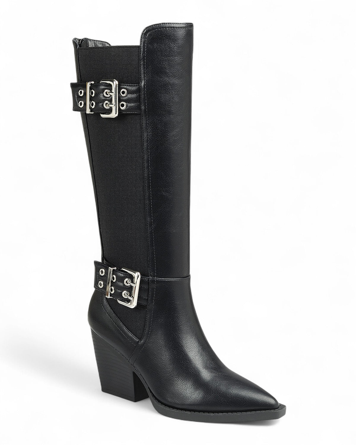 Women Chunky Heel Knee High Boots FL-MILEAGE-11