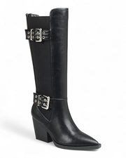 Women Chunky Heel Knee High Boots FL-MILEAGE-11