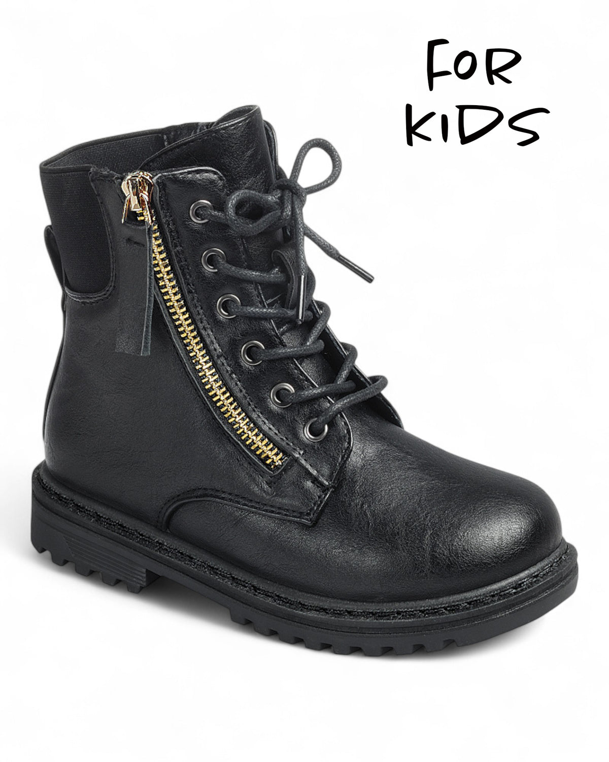 Kids Apparel Lace Up Ankle Booties FL-MODEL-8K