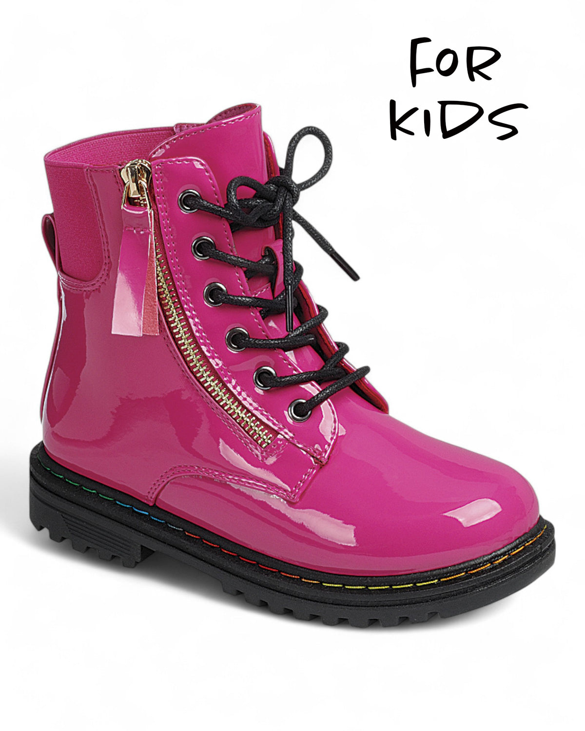 Kids Apparel Lace Up Ankle Booties FL-MODEL-8K
