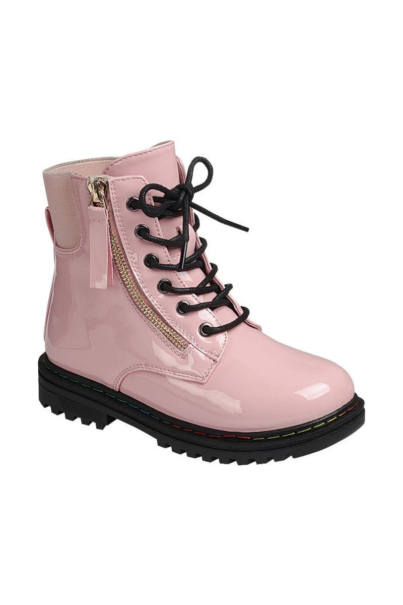 Kids Apparel Lace Up Ankle Booties FL-MODEL-8K