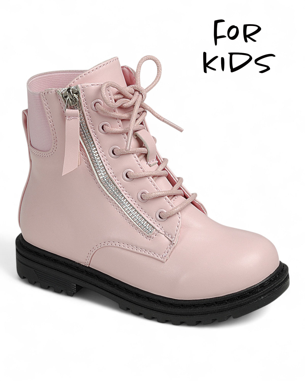 Kids Apparel Lace Up Ankle Booties FL-MODEL-8K