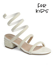 Kids Low Heel Party Shoes FL-NATALY-36K