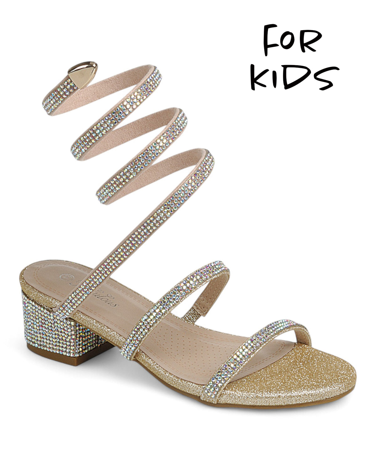 Kids Low Heel Party Shoes FL-NATALY-36K