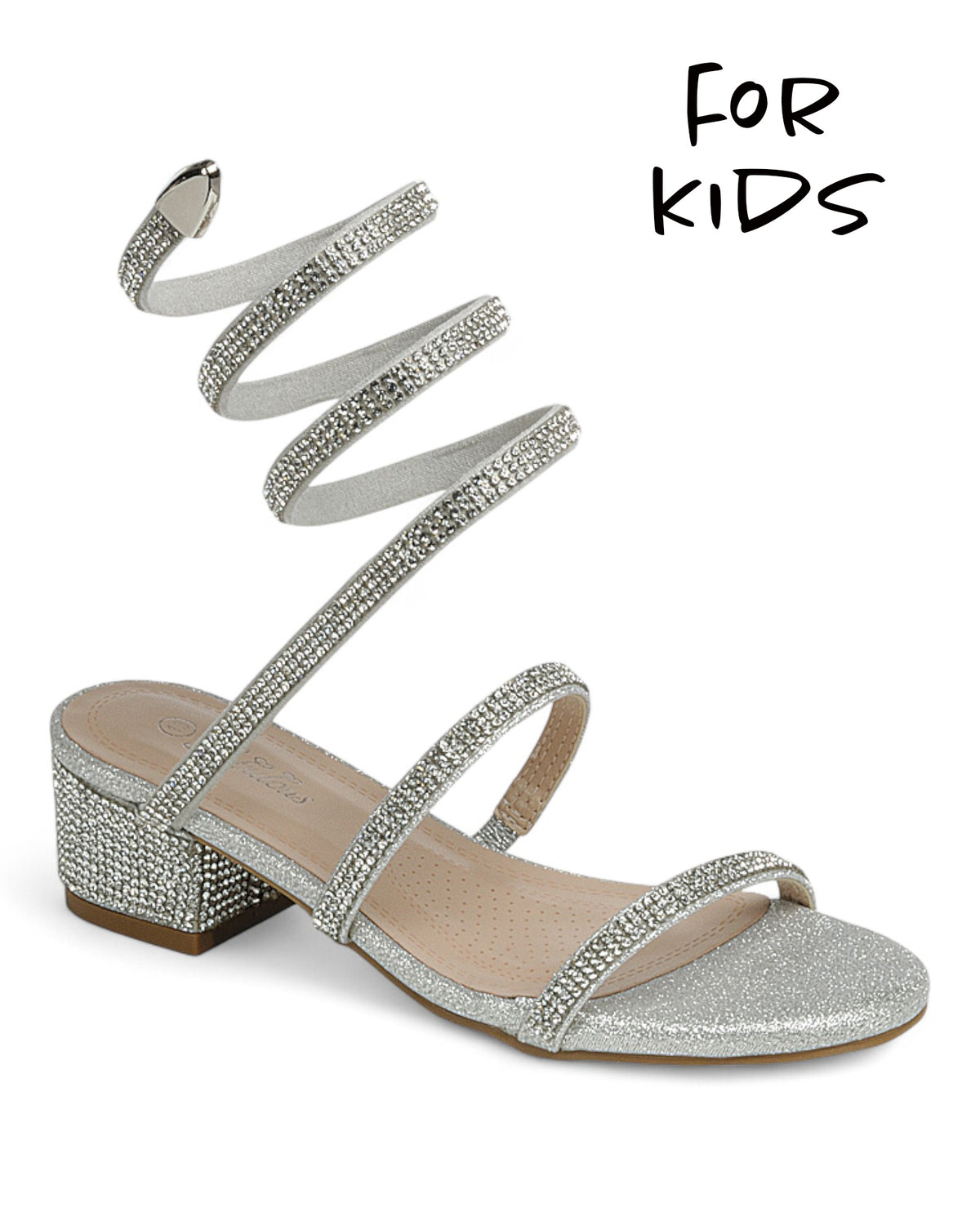 Kids Low Heel Party Shoes FL-NATALY-36K