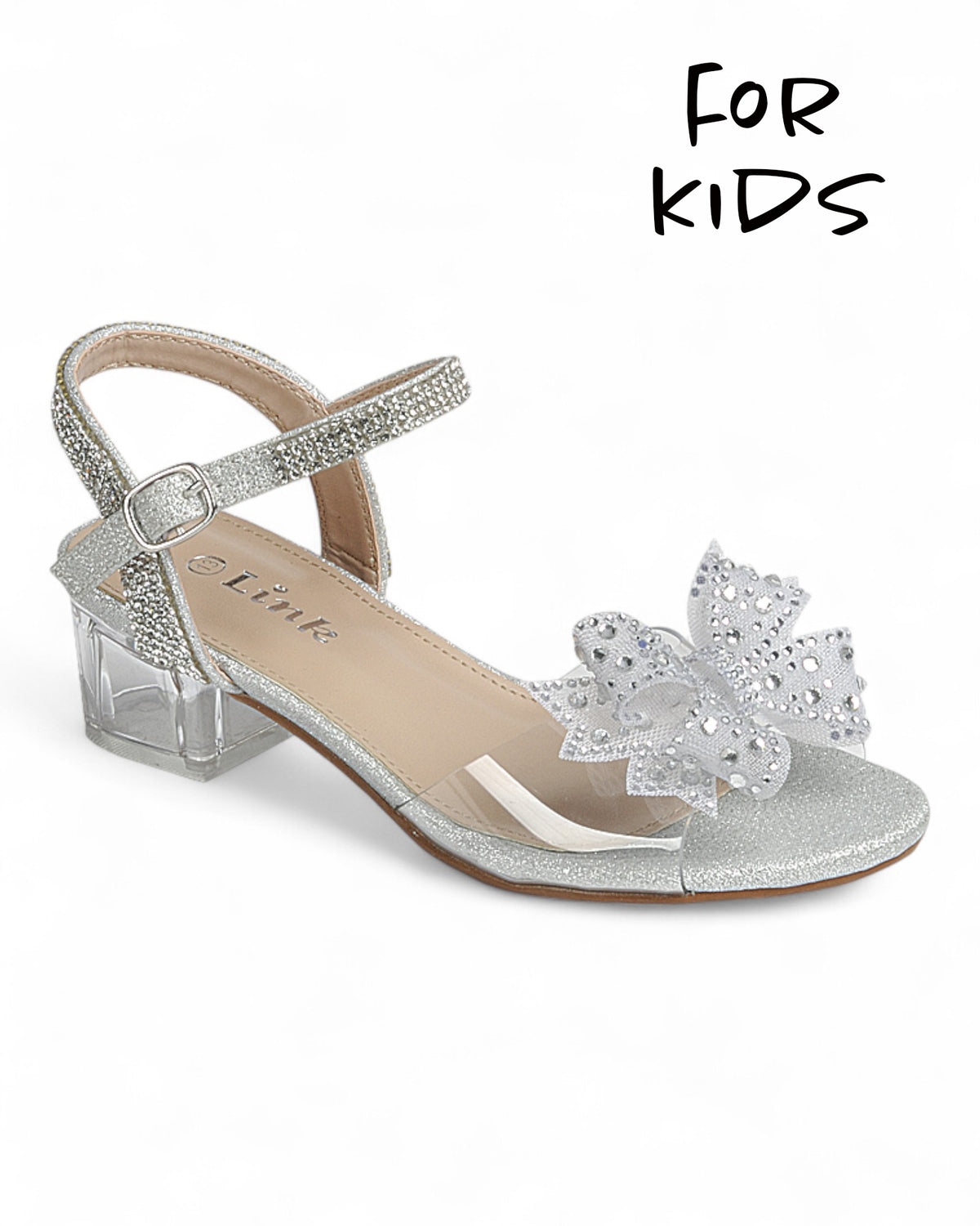 Kids Chunky Heel Ankle Strap Party Shoes FL-NOTARY-95K
