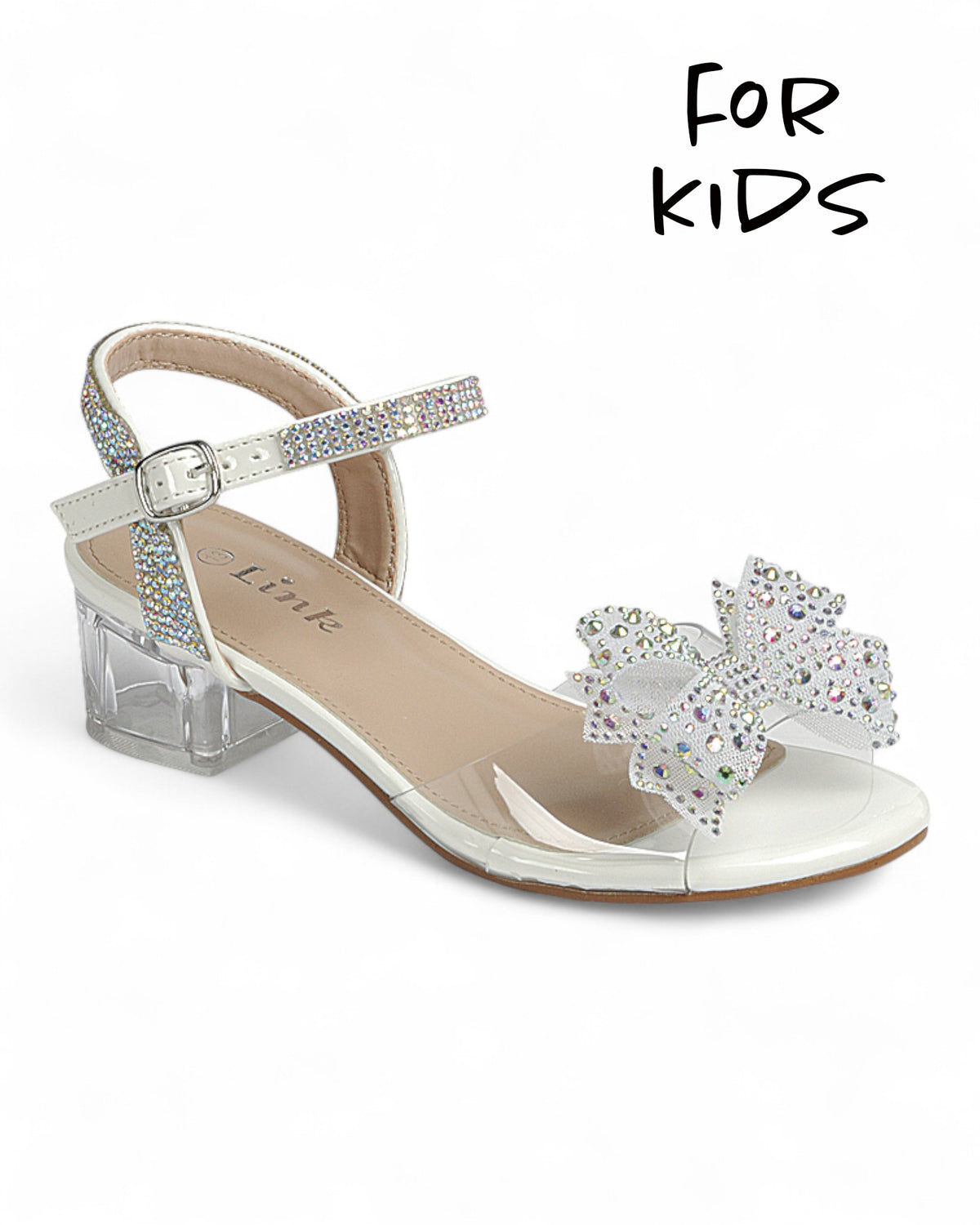 Kids Chunky Heel Ankle Strap Party Shoes FL-NOTARY-95K