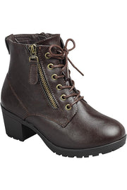 Kids' Chunky Heel Lace Up Ankle Booties FL-PLEASE-17K