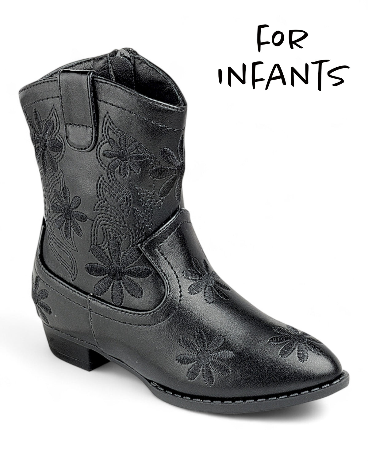Infants Chunky Heel Ankle Booties FL-RIDE-05KA