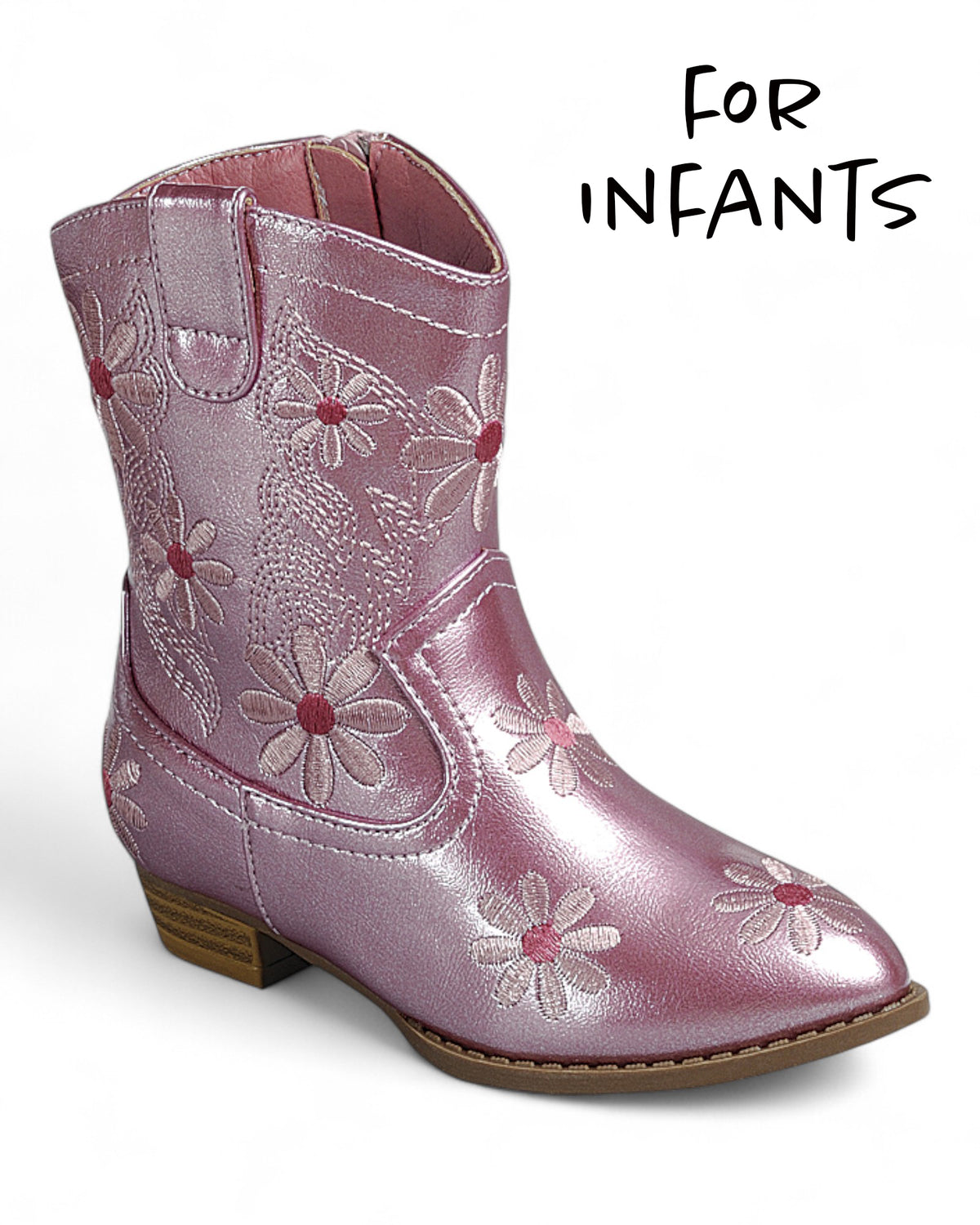 Infants Chunky Heel Ankle Booties FL-RIDE-05KA