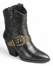 Women Chunky Heel Ankle Booties FL-RIDE-09