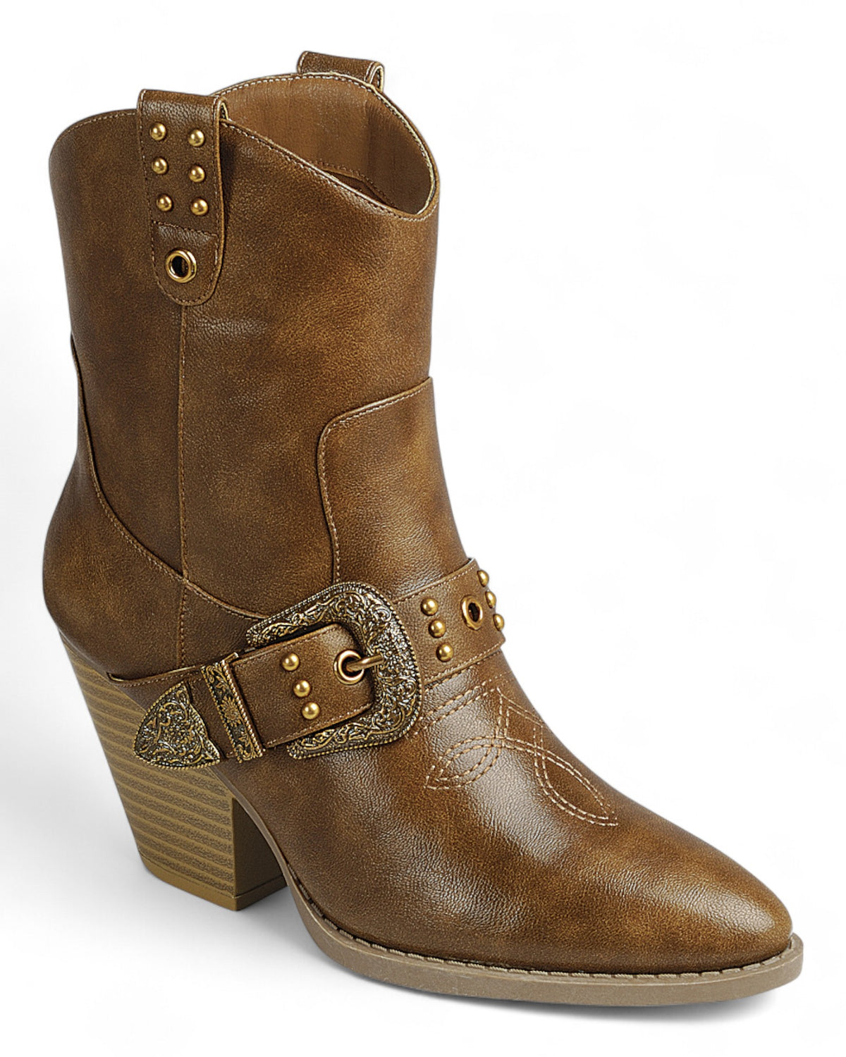 Women Chunky Heel Ankle Booties FL-RIDE-09