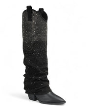 Women's Cowboy Style Knee High Boots - FL-RIVER-56
