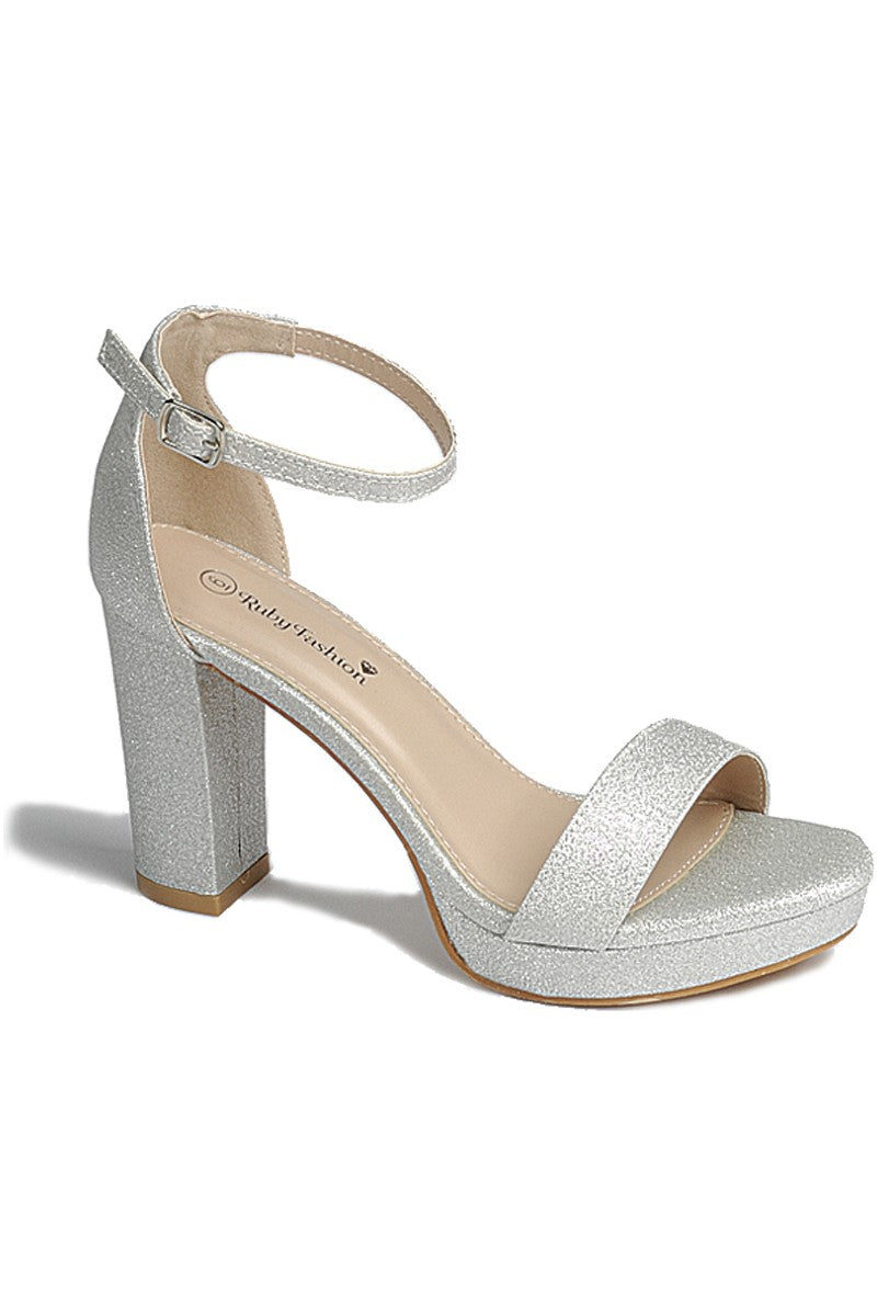 Women Chunky Heel Ankle Strap Party Shoes FL-ROSY-501
