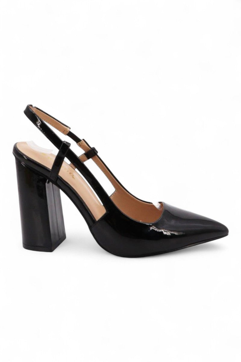 Women Chunky Heel Slingback Shoes JP-STELLAR-07