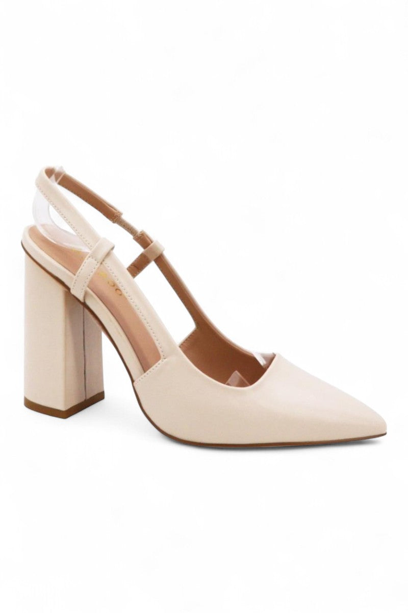 Women Chunky Heel Slingback Shoes JP-STELLAR-07