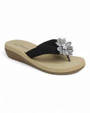Women Low Wedge Heel Thong Sandal Shoes FL-SANDS-10