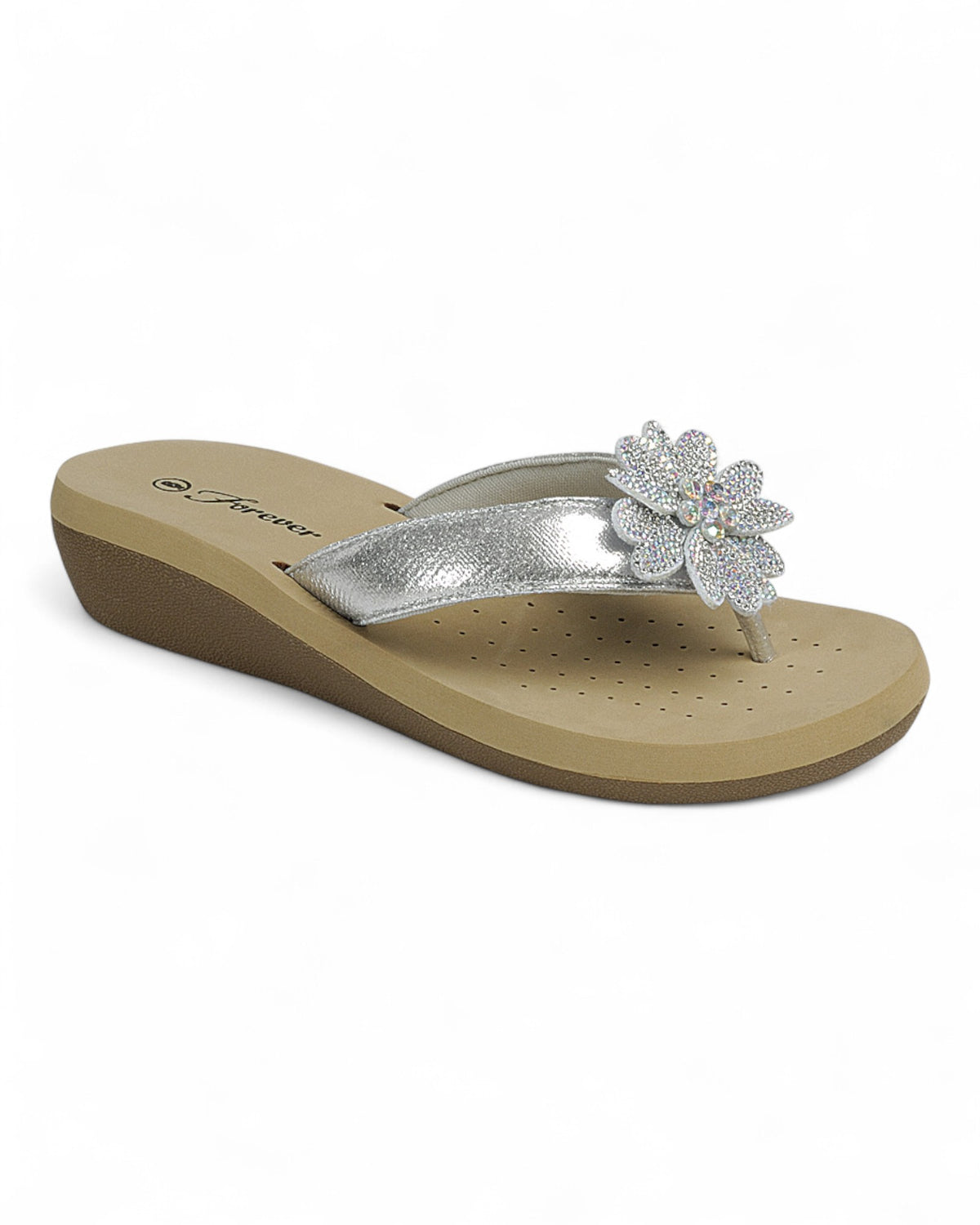 Women Low Wedge Heel Thong Sandal Shoes FL-SANDS-10