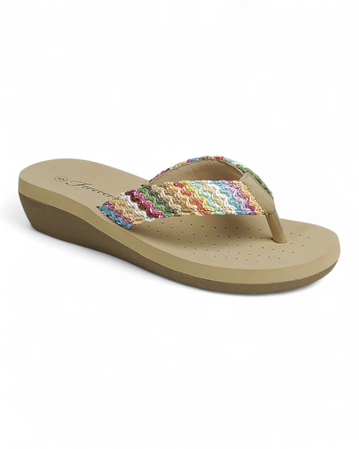 Women Low Wedge Heel Thong Sandal Shoes FL-SANDS-16