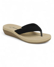 Women Low Wedge Heel Thong Sandal Shoes FL-SANDS-1