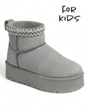 Kids Ankle Booties FL-SOLID-19K