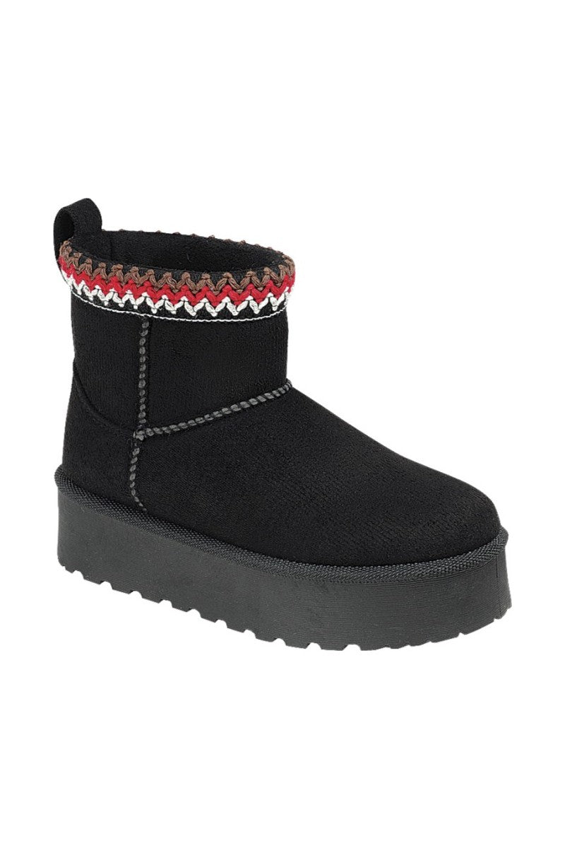 Kids Ankle Booties FL-SOLID-19K