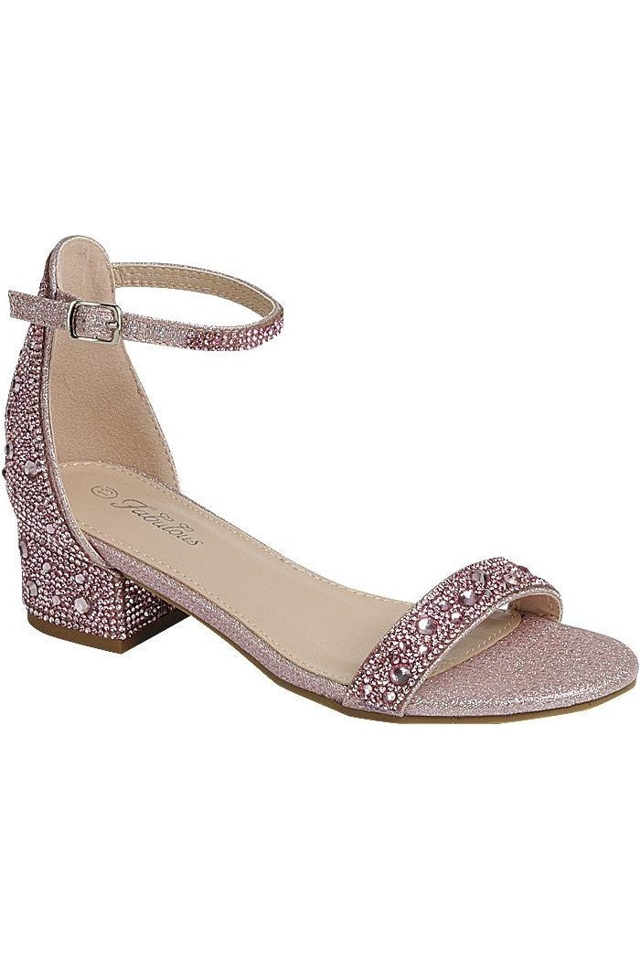 Kids Chunky Heel Ankle Strap Party Shoes FL-SUNSHINE-37K
