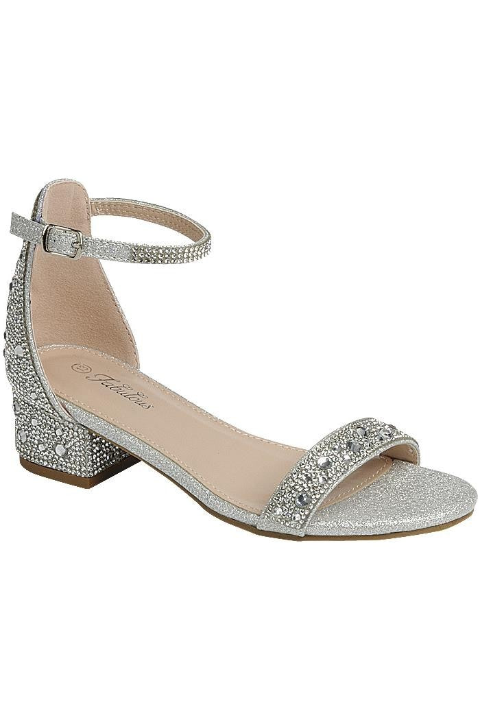 Kids Chunky Heel Ankle Strap Party Shoes FL-SUNSHINE-37K