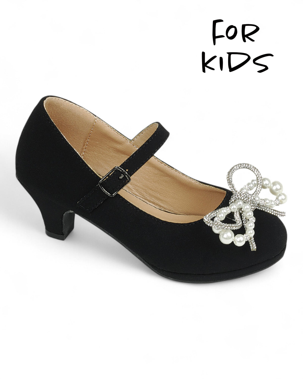 Kids Kitten Heel Party Shoes FL-TINA-44K