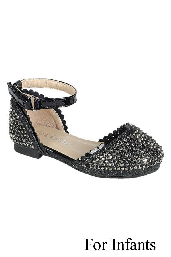 Infants Ankle Strap Flat Shoes FL-SABINA-33KA