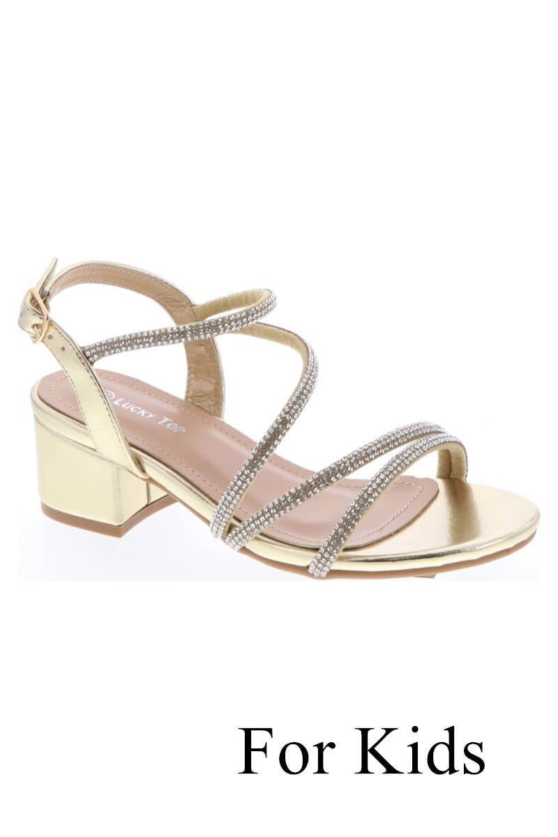 Kids Chunky Heel Party Shoes TG-NILE-38K