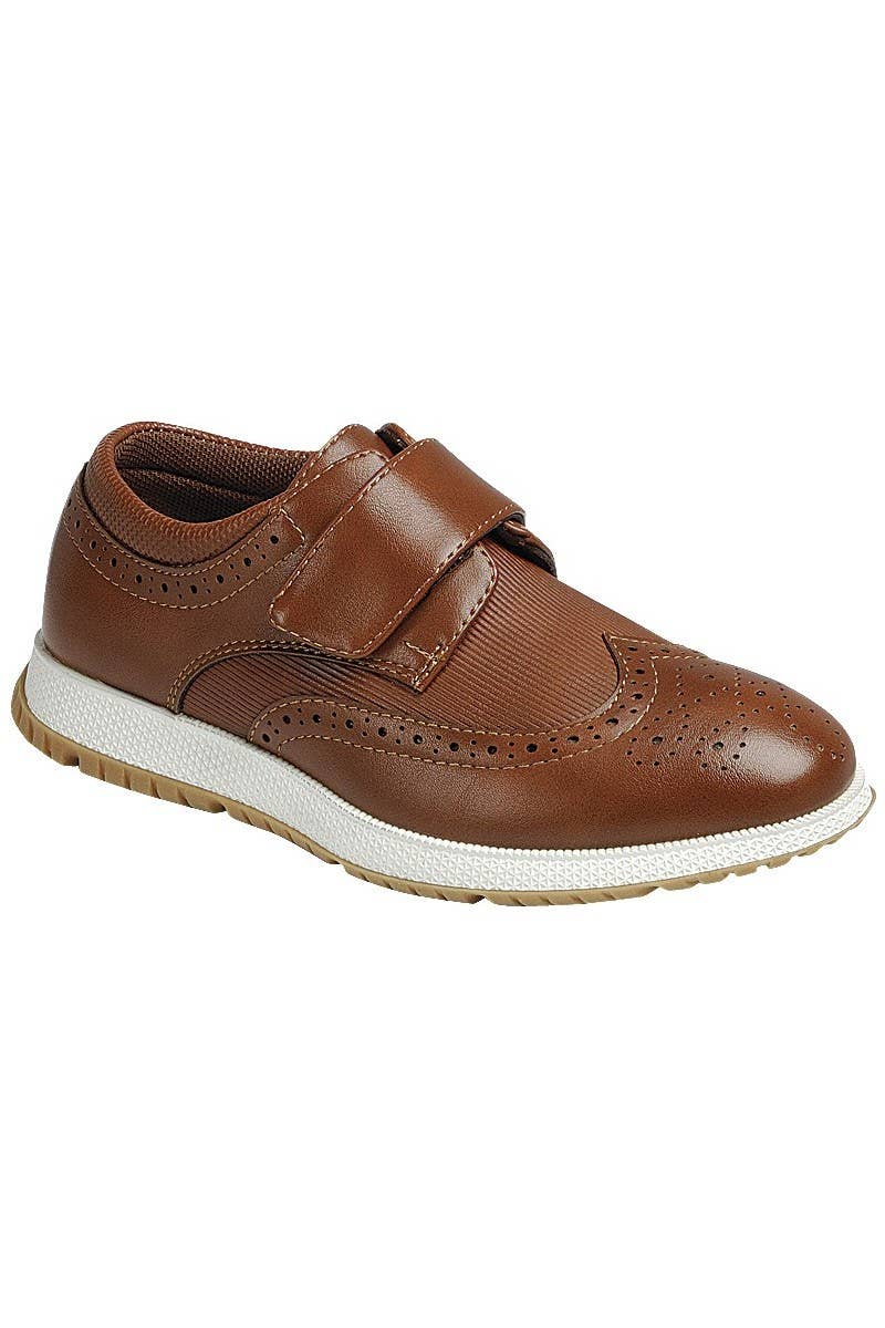 Boy Velcro Strap Shoes for Big Kids and Teenager FL-MUSK-3W