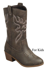 Kid's Western Style Riding Footwear Boots FL-WESTERN-18K